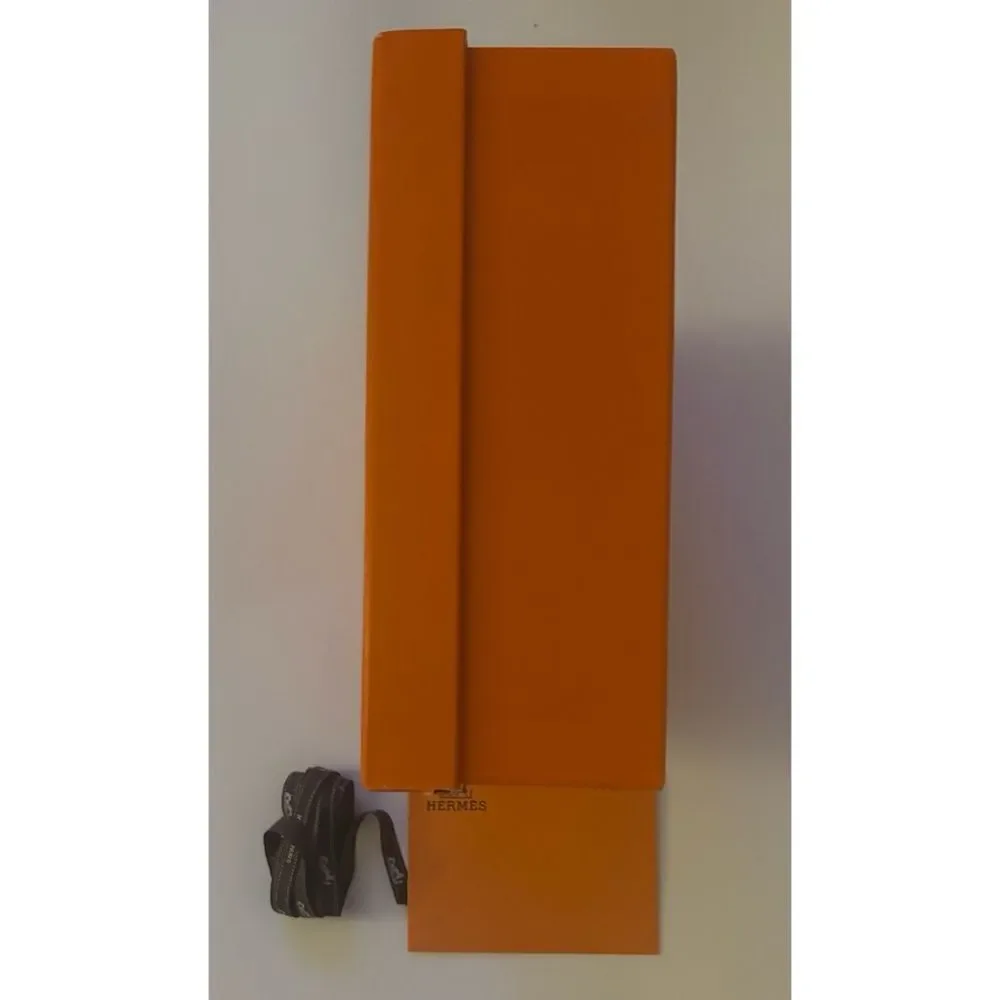 Hermes  Large Vibrant Orange Storage Gift Box Only with Ribbon